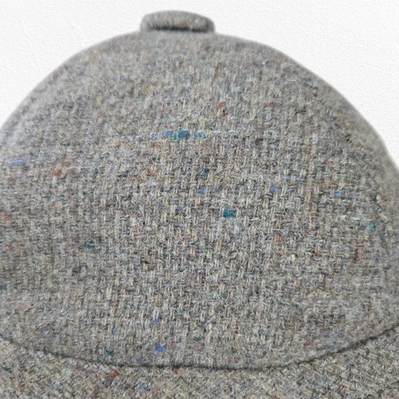 70s Vintage Brown Tweed Borsalino USA Union Made Casual Fedora Safari Wool Hat